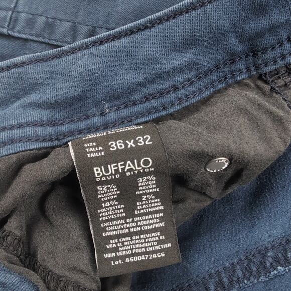 Buffalo David Bitton Jeans Men 36x32 Blue Stretch Archer Slim Fit Denim Preppy - Picture 5 of 10